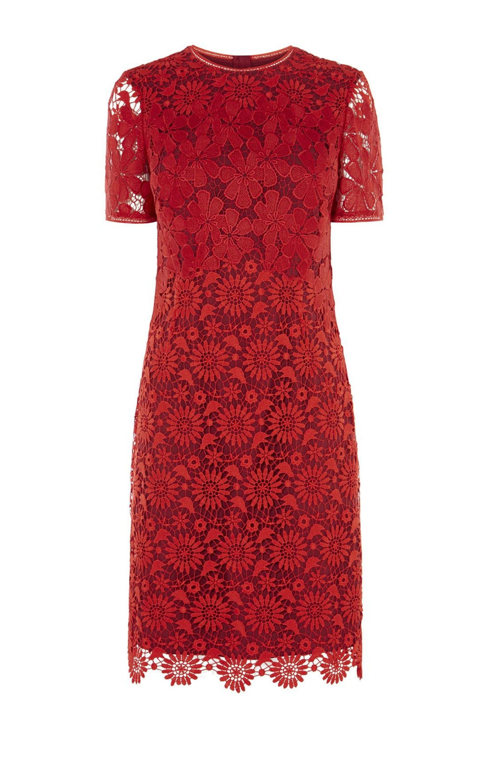 Красное платье на все случаи жизни красное кружевное платье KAREN MILLEN